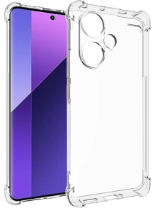 1pc Transparent Shockproof Phone Case Compatible With Samsung/Apple///OPPO/ Series Phones, Minimalist Transparent Phone Case, Anti-Fall Phone Case, TPU Shockproof Phone Case (Military-Grade Drop Protection)