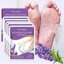 5对温和保湿薰衣草足膜，去角质一次性足膜，滋润肌肤，呵护足部，改善干燥，令双足光滑柔嫩