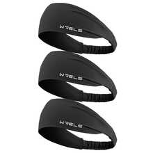 WRELS 1 件宽设计高弹性简约纯色运动头带，骑行跑步健身发带男女通用