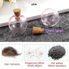 1pc Pet Memorial Necklace, Gold/Silver/Rose Gold Heart-Shaped, Ocean Heart Necklace Containing Pink Glass Ball To Hold Pet's Hair, Ashes, Nail Clippings, Memorial Gift For Cats, Dogs, Small Animals