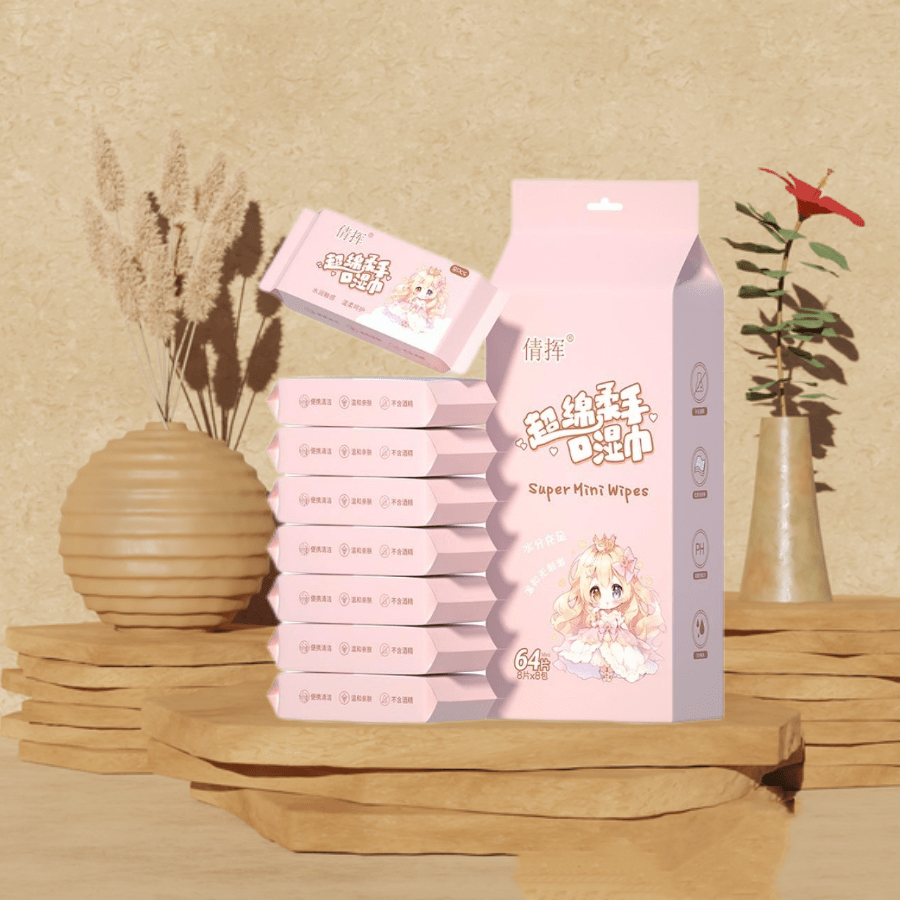 Adult Daily Cleansing Wet Wipes, Travel Size Hand And Face Wipes, No Additives, Non-Irritating, Cost-Effective For Home Use