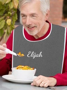 Personalized Anti-Pollution Bib For Elderly, Multi-Purpose Drool Apron For Stroke Patients, Adult Nursing Scarf Bibs