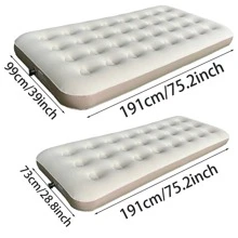 Inflatable Camping Mattress, Available In 2 Sizes, Made Of PVC Material (Air Pump Not Included)