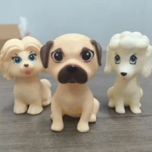 1/2/3pcs Cute Plush Soft Squishy Puppy Toys, Safe And Stress Relief Toys - Multicolor - View 1