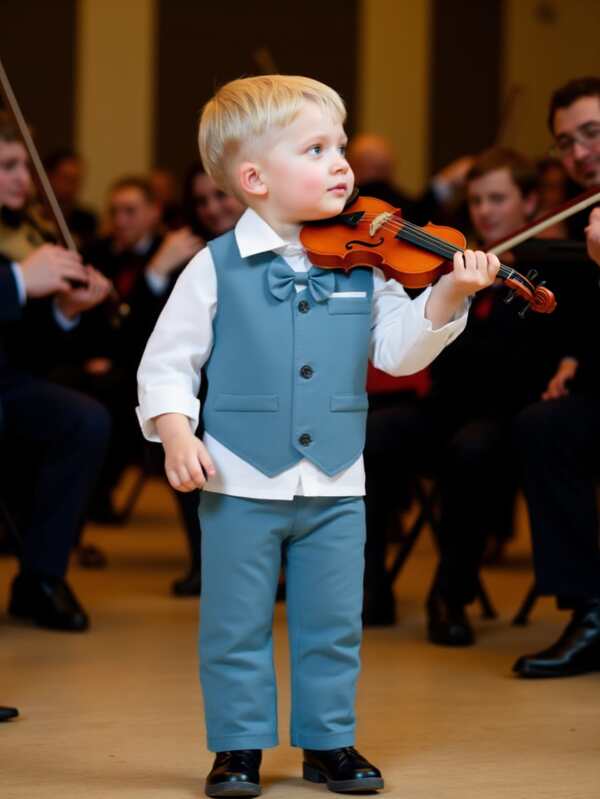 3Pcs Baby Boy Vintage Party Outfit Set: Gentleman Vest, Long Sleeve Shirt With Bowknot Collar, Straight Pants, Suitable For Spring, Summer, Autumn