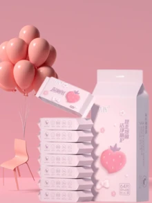 8pcs/Pack Portable Wet Toilet Paper, Household Cleaning Wet Wipes, Hand & Mouth Wet Wipes, Butt Wet Wipes, Small Pack, Portable, Student Wet Wipes, Trial Pack