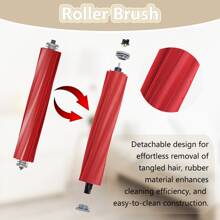 Ersatzteile kompatibel mit Roborock Q7, Q7+, Q7 Max, Q7 Max+ Saugroboter, Zubehör wie abnehmbare Bürste/Hauptbürste/Rollerbürste, Seitenbürste, HEPA-Filter, Wischtuch/Wischfaser