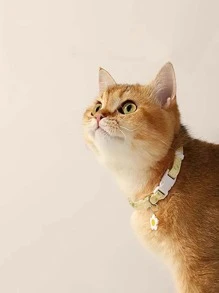 1pc Kitten/Puppy Pet Collar, Daisy Cat Accessory With Collar, Suitable For Female Cats, Male Cats, Puppies, Small Dogs, Medium Dogs, Large Dogs