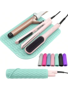 加大尺寸硅胶隔热垫，适用于卷发棒、5件套/3件套/1件直板夹、直发器和其他美发造型工具，便携式热工具垫套，适合旅行、美发沙龙、美发工具、美发产品和配件，是理发店美容旅行必备品、返校季、旅行度假必备品、女士美发配件、梳子、理发配件、吹风机、头发、理发师、美发工具、美发产品、吹风机、头发、配件、美发产品、美发工具、美发用品、护发、卷发梳、理发师、理发配件、美发设备、旅行必备品、发型、美发、头发、旅行、美发产品、美发工具、美发用品、理发师、理发配件、理发店、美发设备 - 彩色 - 查看 34