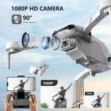 4DRC 4K FPV RC Drone With 4K 1080p HD Camera, Headless Mode/3D Flips, RC Quadcopter For Beginners ,1~3 Battery For Choose.Packed With Bag - 白色 - 查看 9