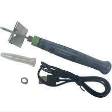 1 Set Of Portable 5V USB Soldering Iron Professional Electric Heating Tool Rework With Indicator Light Handle Welding Gun Repair Electric Welding Pen Tool,  Soldering Iron Welding Tools, Rework Station Desoldering Repair Accessories, DIY Gadgets For More Fine And Detailed Welding Work