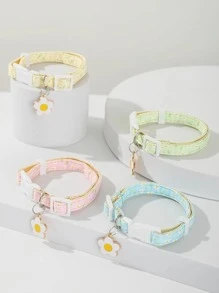 1pc Kitten/Puppy Pet Collar, Daisy Cat Accessory With Collar, Suitable For Female Cats, Male Cats, Puppies, Small Dogs, Medium Dogs, Large Dogs