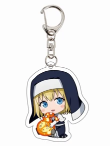 1pc Cartoon Anime Fire Force Series Acrylic Keychain Cute Cartoon Keyring Bag, Suitcase Accessory Phone Pendant Car Ornament. - Multicolor - View 42
