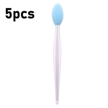 5/10 piezas Cepillo exfoliante de labios de doble cara de silicona mini, para hombres y mujeres, regalos - Multicolor - Ver 12