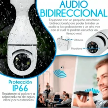 Security Camera With 360 Degree Rotating Lamp And Full HD Night Vision Idali Life - White - View 3
