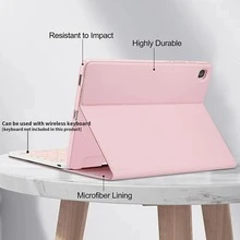 带笔槽的平板电脑保护套，兼容三星 Galaxy Tab / iPad / Redmi Pad SE - 淺灰色 - 查看 5