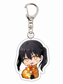 1pc Cartoon Anime Fire Force Series Acrylic Keychain Cute Cartoon Keyring Bag, Suitcase Accessory Phone Pendant Car Ornament. - Multicolor - View 47