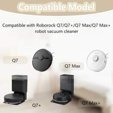 Ersatzteile kompatibel mit Roborock Q7, Q7+, Q7 Max, Q7 Max+ Saugroboter, Zubehör wie abnehmbare Bürste/Hauptbürste/Rollerbürste, Seitenbürste, HEPA-Filter, Wischtuch/Wischfaser