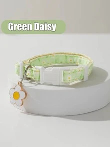 1pc Kitten/Puppy Pet Collar, Daisy Cat Accessory With Collar, Suitable For Female Cats, Male Cats, Puppies, Small Dogs, Medium Dogs, Large Dogs