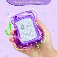 12 Paquetes de mini pizarras magnéticas con llaveros para niños, libretas de dibujo y bocetos educativos, juguetes de pintura y escritura borrable, ideales para recuerdos de fiestas, regalos, edades de 3 a 6 años - Material de plástico