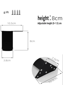 4-Piece Metal Triangle Shaped Furniture Leg Replacement Coffee Table, Cabinet Legs, Sofa Accessories, Hardware Accessories