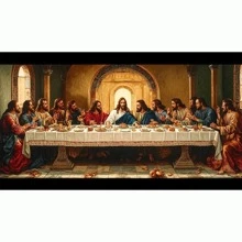Juego de bordado de punto de cruz JOZYSH 1 PIEZA SIN MARCO 40X70 CM / 15.7X27.6 PULGADAS 11 PIEZAS/14 PIEZAS IMPRESO, LA ÚLTIMA CENA, JUEGO DE BORDADO DE PUNTO DE CRUZ FÁCIL DIY PARA PRINCIPIANTES Y ADULTOS, CONTIENE AIDAB PREIMPRESO, AGUJAS, HILOS, DIBUJOS IMPRESOS E INSTRUCCIONES. Es un regalo ideal para amigos y familiares, y una decoración de pared de arte hecha a mano para tu oficina en casa.