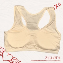 Kit 3 Sutiã Top Alça Fixa Juvenil Menina Mocinha Algodão Adolescente Bojo Removível Importado
