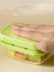 1pc/3pcs Ice Cube Tray, Household Refrigerator Ice Cube Mold, Silicone Ice Cube Maker With Lid, Press Mini Square Ice Cube Trays