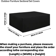 1pc 210D Oxford Cloth Dust Cover,Waterproof Cover,A Cover Suitable For Waterproofing And Preventing Leaf Drop On Household Outdoor Furniture
