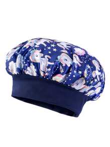 Bonnet de sommeil personnalisé pour bébé, bonnet de sommeil satiné avec imprimé de dessin animé mignon pour enfants, bonnet rond à large bord élastique protégeant les cheveux, doux et élastique, parfait pour les garçons, les filles, les anniversaires et l'usage quotidien, multifonctionnel, ornemental, lettrage, élégant, moderne, coloré, mignon, adorable, décontracté, doux, personnalisé, personnalisé, unique, personnalisé, cadeaux pour bébé, cadeaux idéaux pour lui, cadeaux idéaux pour elle, fils, fille