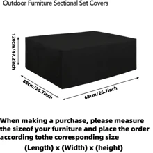 1pc 210D Oxford Cloth Dust Cover,Waterproof Cover,A Cover Suitable For Waterproofing And Preventing Leaf Drop On Household Outdoor Furniture