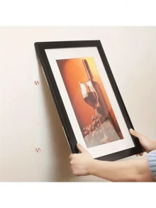  No-Drill Hanging Strips - Double-Sided Removable Wall Hooks, Suitable For Picture Frames And Artworks, Waterproof Adhesive Mounting Tabsen - White - View 3