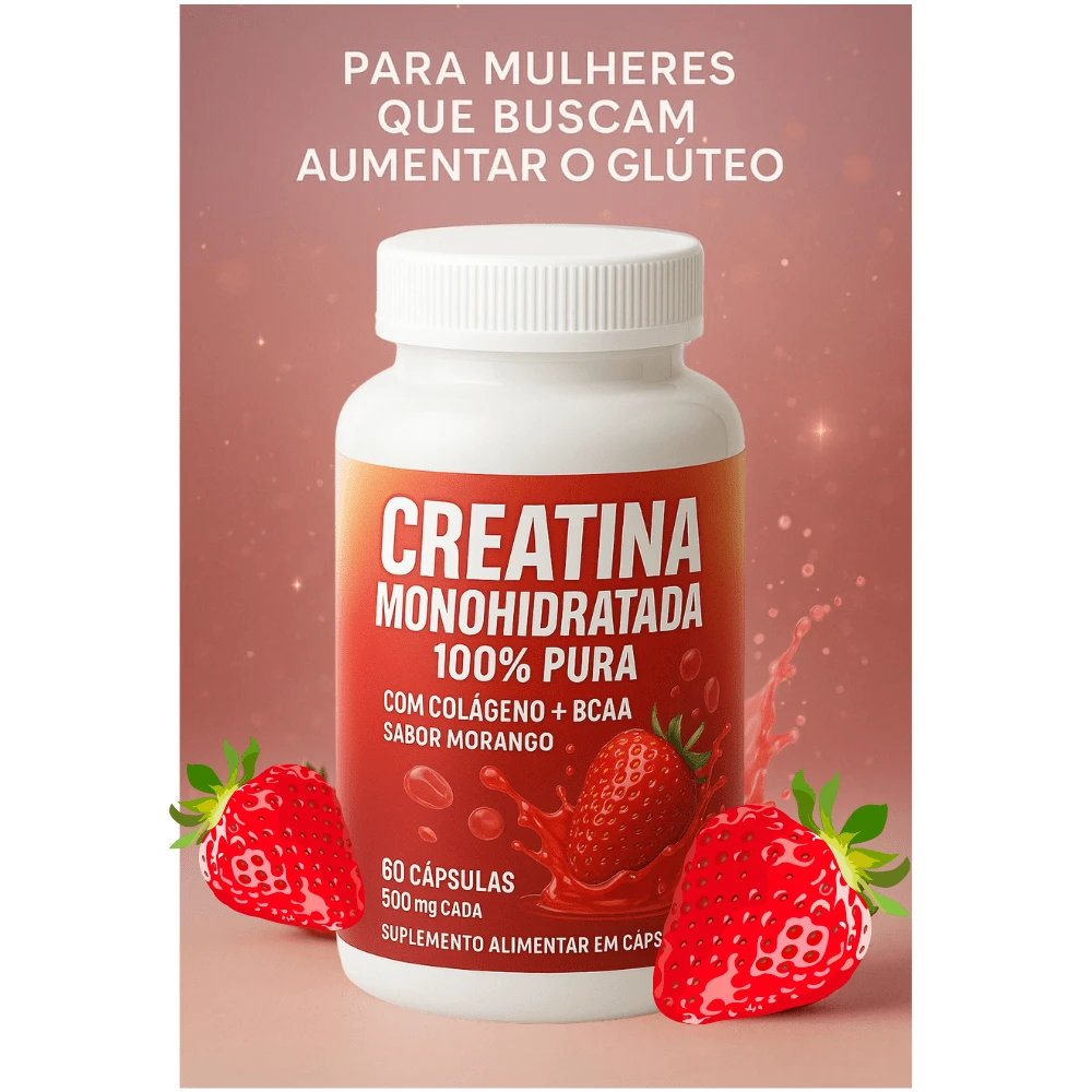 CREATINE - 60 Capsules | Strawberry With Collagen + BCAA - Arkad Supplements - Others - View 1