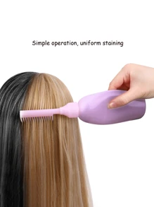 2pcs/Portable Men's And Women's Fashionable Hair Dye Bottle, Styling Hair Comb, Plastic Comb. Hair Salon Hair Accessories Pointed Tail Comb, A Must-Have Tool For Dyeing Hair, Suitable For Hairstyle Design And Hairdressers