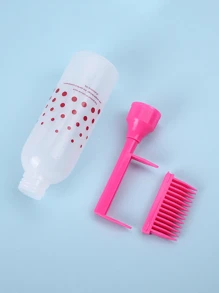 2pcs/Portable Men's And Women's Fashionable Hair Dye Bottle, Styling Hair Comb, Plastic Comb. Hair Salon Hair Accessories Pointed Tail Comb, A Must-Have Tool For Dyeing Hair, Suitable For Hairstyle Design And Hairdressers