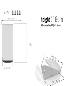 4-Piece Metal Triangle Shaped Furniture Leg Replacement Coffee Table, Cabinet Legs, Sofa Accessories, Hardware Accessories