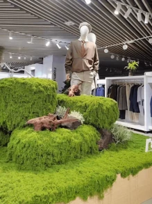 100cm*100cm Articiaifl Moss Carpet Aquascape Bionic Turf Fake Moss Micro-Landscaping Arrangement Lawn Bonsai Potted Plants Pavement