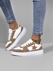 Baskets plateforme confortables pour femmes, multicolores, respirantes, décontractées, athlétiques. Semelle en caoutchouc souple, antidérapante, durable et résistante. Chaussures de voyage, Blanc
