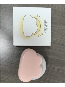 1PC Adjustable Brightness Rechargeable Cloud Night Light, 4 Brightness Options, Cute Cloud Shaped LED Night Light, Bedroom Creative Gift, Bedroom Desktop Mini Ornament Desk Lamp, Birthday Gift, New Internet Celebrity Creative Charging Cute Cloud Night Light
