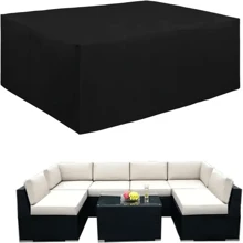 1pc 210D Oxford Cloth Dust Cover,Waterproof Cover,A Cover Suitable For Waterproofing And Preventing Leaf Drop On Household Outdoor Furniture