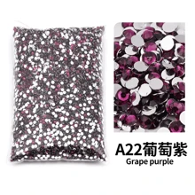 2mm, 3mm, 4mm, 5mm, 6mm Bulk Pack Non-Hotfix Resin Flat Bottom Rhinestones Crystal Nail Studs DIY