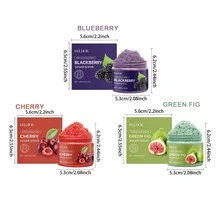 身体磨砂膏，深层清洁去角质，热带香味，保湿身体护理，令肌肤柔软光滑，男女通用，沐浴矿物盐 - 彩色 - 查看 11