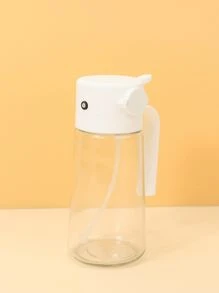 1 pieza Dispensador de aceite de cocina multifunción de 470ml. Disponible en opciones de color negro y blanco. Este innovador recipiente ofrece opciones tanto de vertido como de rociado. El diseño de rociado distribuye el aceite de manera uniforme, ideal para una cocción saludable, apto para freír, hornear, suministros para cena familiar y suministros para fiestas.