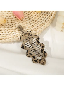 2pcs/Set Simple Matte Solid Color Fish Scale Hair Clips, Elegant Vertical Ponytail Banana Hair Clips, Casual PP(Polypropylene) Ponytail Clips For Daily Commute, Gentle On Hair Claw Clips Hair Claws Hair Barrettes