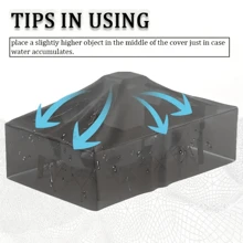 1pc 210D Oxford Cloth Dust Cover,Waterproof Cover,A Cover Suitable For Waterproofing And Preventing Leaf Drop On Household Outdoor Furniture