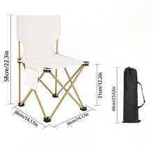 户外折叠椅露营椅钓鱼椅自驾游写生便携式摆摊鸡卷椅 - 彩色 - 查看 9