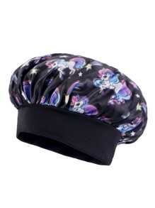 Bonnet de sommeil personnalisé pour bébé, bonnet de sommeil satiné avec imprimé de dessin animé mignon pour enfants, bonnet rond à large bord élastique protégeant les cheveux, doux et élastique, parfait pour les garçons, les filles, les anniversaires et l'usage quotidien, multifonctionnel, ornemental, lettrage, élégant, moderne, coloré, mignon, adorable, décontracté, doux, personnalisé, personnalisé, unique, personnalisé, cadeaux pour bébé, cadeaux idéaux pour lui, cadeaux idéaux pour elle, fils, fille