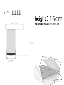 4-Piece Metal Triangle Shaped Furniture Leg Replacement Coffee Table, Cabinet Legs, Sofa Accessories, Hardware Accessories
