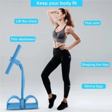 Elastic Exercise Extender Pull Reducer Multi Function Home Gym Professional Use - Màu xanh lam - Xem 3