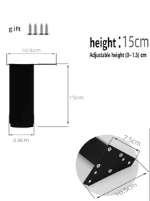 4-Piece Metal Triangle Shaped Furniture Leg Replacement Coffee Table, Cabinet Legs, Sofa Accessories, Hardware Accessories